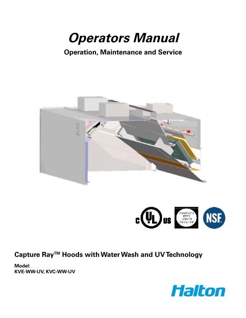 Operators Manual - Halton Company