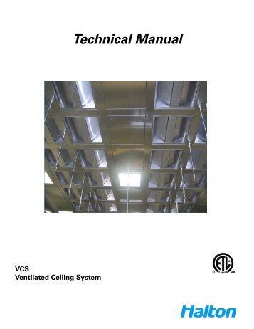 Ventilation Ceiling Technical Manual - Halton Company