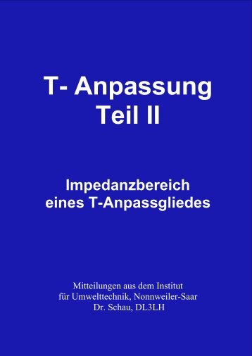 Impedanzbereich eines T-Anpassgliedes - HAM-On-Air