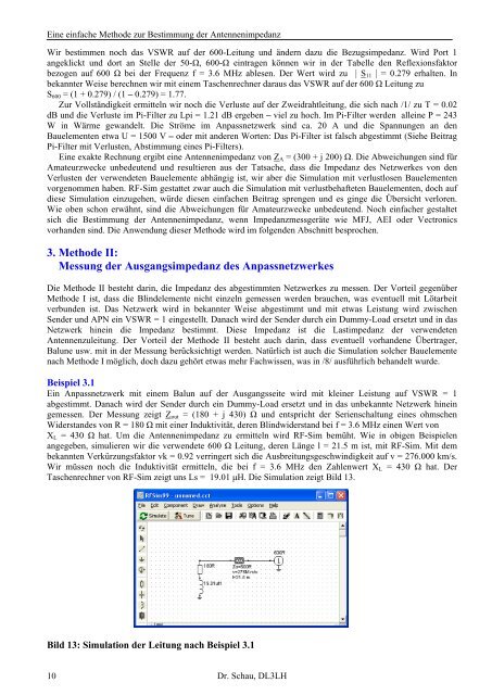 Bestimmung der Antennenimpedanz - HAM-On-Air