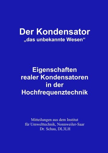 Eigenschaften realer Kondensatoren in der ... - HAM-On-Air