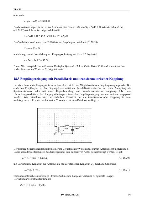 Messtechnische und rechnerische Ermittlung der ... - HAM-On-Air