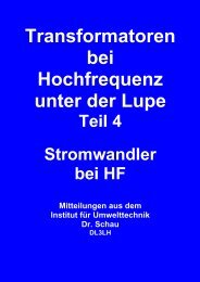 Transformatoren bei Hochfrequenz unter der Lupe Teil 4 - HAM-On-Air