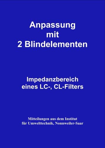 Impedanzbereich eines LC-, CL-Filters - HAM-On-Air