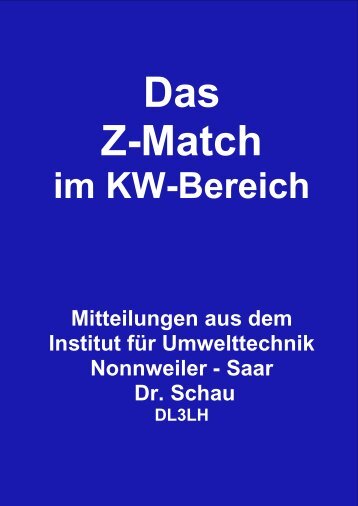 Z-Match im KW Bereich - HAM-On-Air