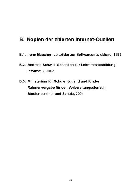 Projektarbeit als generischer Bestandteil des Informatikunterrichts ...