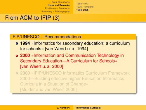 Elements of German Informatics Curricula