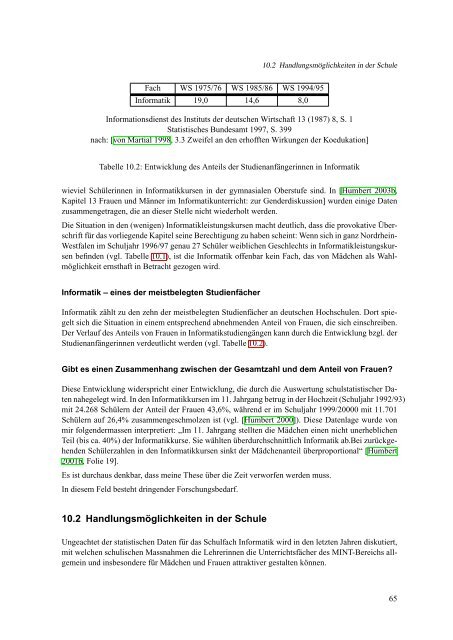 Vorlesung: Didaktik der Informatik - Sekundarstufe I, Wintersemester ...