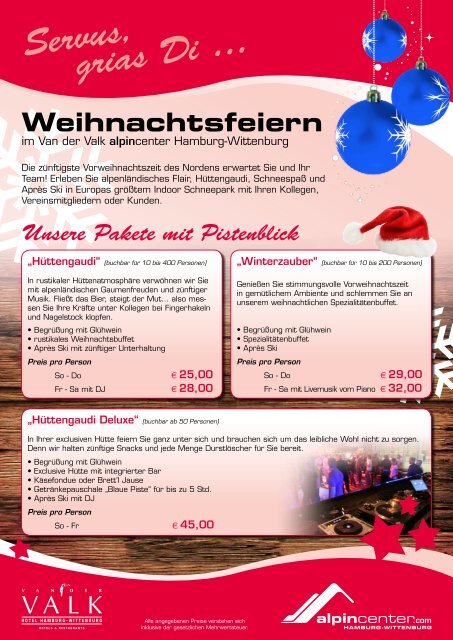 Weihnachtsfeiern (PDF) - Hamburg Locations