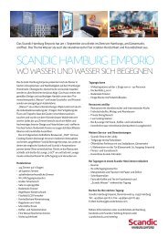 Scandic Factsheet (PDF) - Hamburg Locations