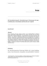 Die Restrukturierung der Alterssicherung in Westeuropa seit 1990