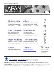 JAPAN auf einen BLICK Nr. 173: April 2013