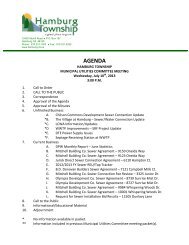 View proposed Agenda and Info Packet - Hamburg Township