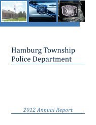 2012 Annual Report - Hamburg Township