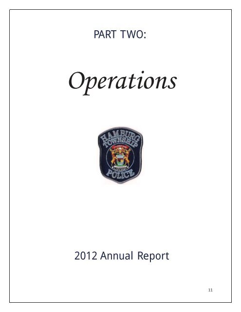 2012 Annual Report - Hamburg Township