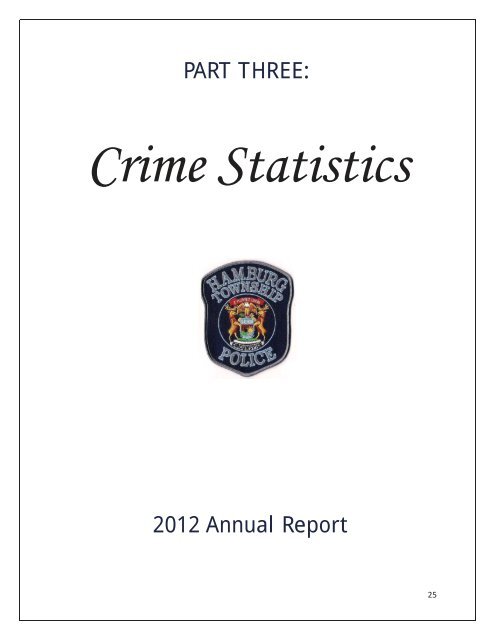 2012 Annual Report - Hamburg Township