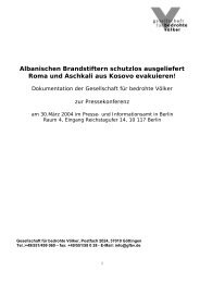 Albanischen Brandstiftern schutzlos ausgeliefert Roma und Aschkali ...