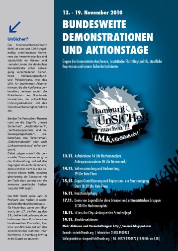 bundesweite demonstrationen und aktionstage - Hamburger Forum ...