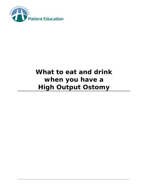 Ostomy Output Chart