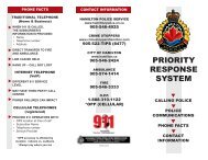 PRIORITY RESPONSE PAMPHLET.pdf - Hamilton Police Services
