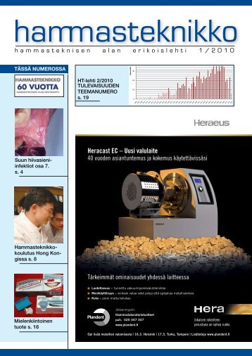 HT 1 2010 - Suomen Hammasteknikkoseura ry