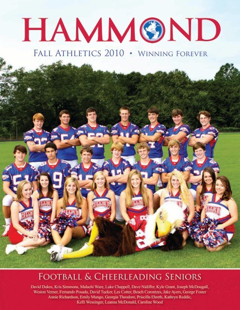 Fall 2010 Athletic Program - Hammond School