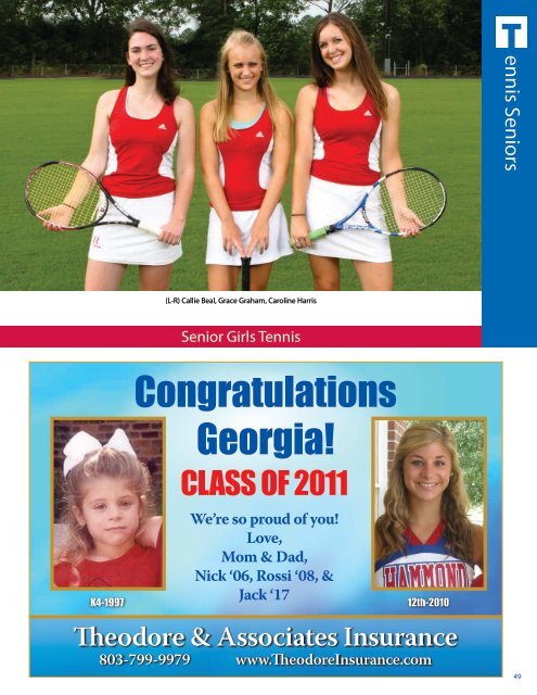 Fall 2010 Athletic Program - Hammond School