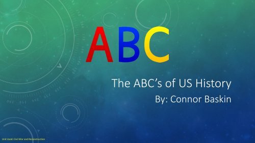 The ABC’s of US History