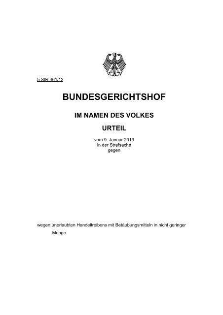 BUNDESGERICHTSHOF - Hamm und Partner, Rechtsanwälte