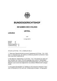 BUNDESGERICHTSHOF - Hamm und Partner, Rechtsanwälte