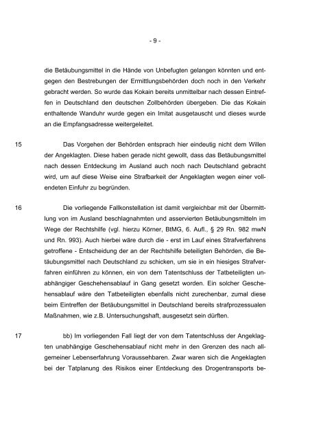 BUNDESGERICHTSHOF - Hamm und Partner, Rechtsanwälte