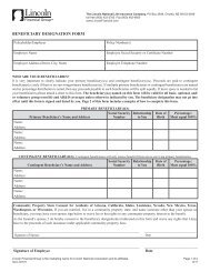 Beneficiary Change Form