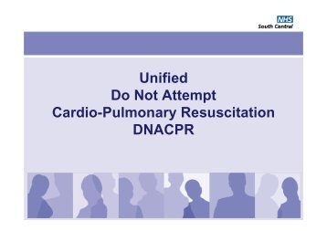 Unified Do Not Attempt Cardio-Pulmonary Resuscitation DNACPR