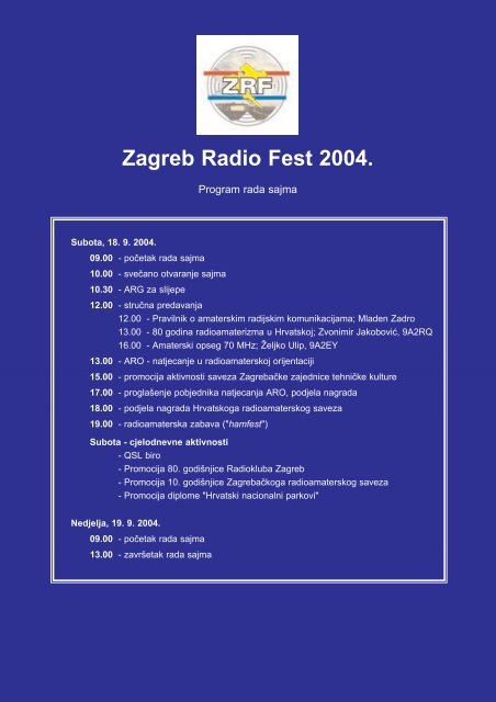 Radio HRS - 4 - Hrvatski Radioamaterski Savez
