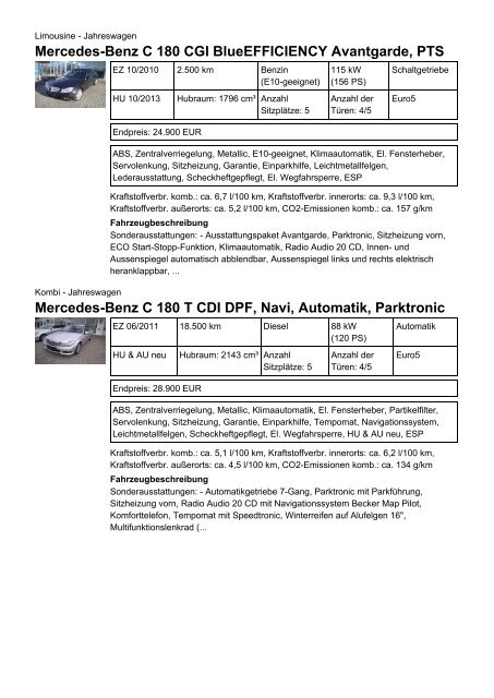 Mercedes-Benz A 160 Autotronic Sitzkomfort Paket Sitzheizung ...