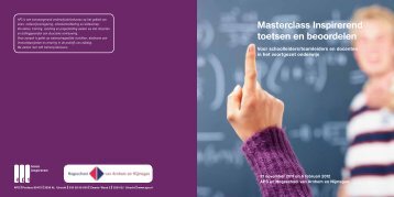 Masterclass Inspirerend toetsen en beoordelen - Hogeschool van ...