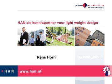 HAN als kennispartner voor light weight design