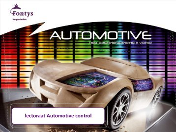 Fontys hogescholen: 'Lectoraat Automotive control'