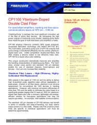 CP1100 Ytterbium-Doped Double Clad Fiber