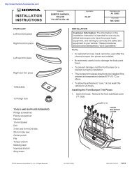 View Installation Instructions - H and A Accessories