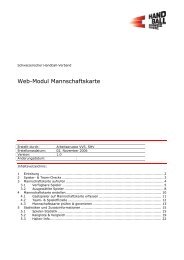 Dokumentation Mannschaftskarte