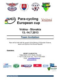 Para-cycling European cup