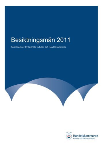 Matrikel 2011 final - Sydsvenska Industri och Handelskammaren