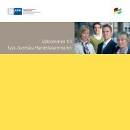 Företagsbroschyr: Välkommen till Tysk-Svenska Handelskammaren