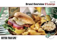 Brand Overview O'Learys