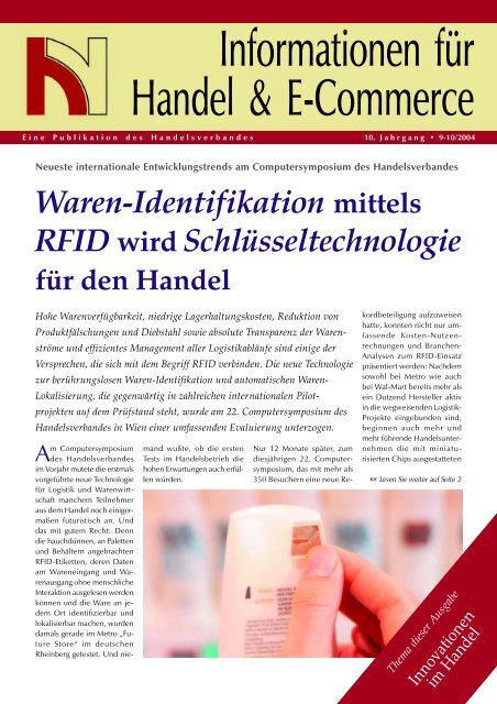 Innovationen im Handel - Handelsverband