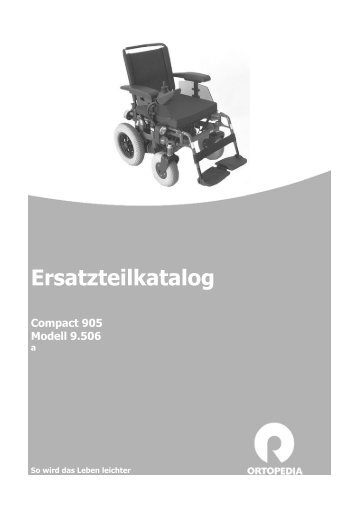 Ersatzteilkatalog Compact 905 Modell 9.506 - Handicare