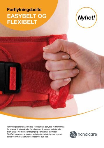 Forflytningsbeltene EasyBelt og FlexiBelt - Handicare