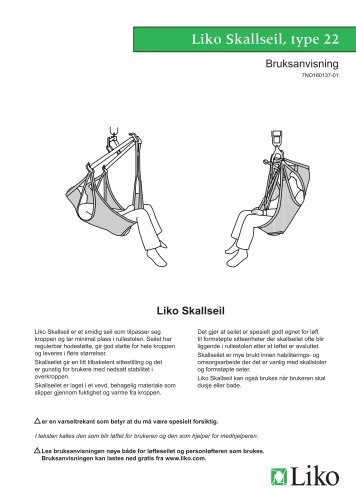 Brukermanual type 22 - Handicare