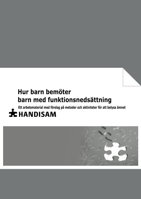 Hur barn bemöter barn med funktionsnedsättning - Handisam